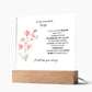 To My Stunning Wife Lorem Ipsum Dolor Printed Square Shaped Acrylic Plaque-Express Your Love Gifts