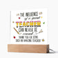 Teacher Can Never Be Erased Printed Square Shaped Acrylic Plaque-Express Your Love Gifts