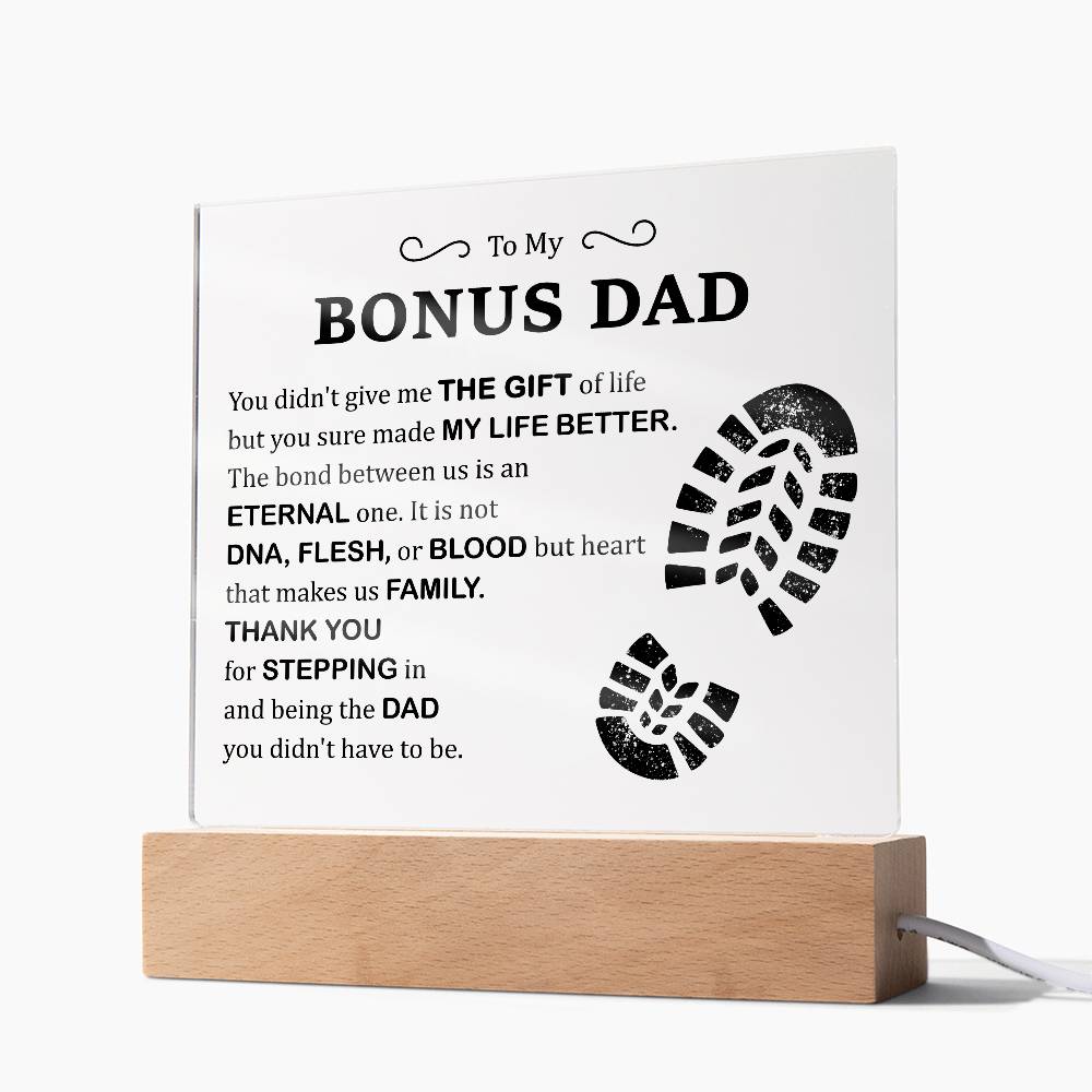 Gift of Life Printed Square Shaped Acrylic Plaque-Express Your Love Gifts