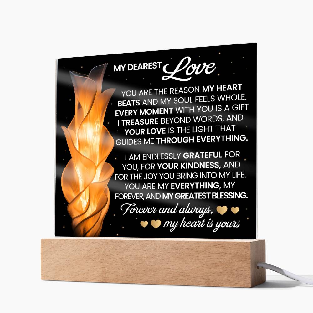 You Are The Reason Printed Square Shaped Acrylic Plaque-Express Your Love Gifts