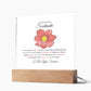 To My Soulmate Lorem Ipsum Flower Printed Square Shaped Acrylic Plaque-Express Your Love Gifts