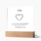 To My Wife Lorem Ipsum Heart Printed Square Shaped Acrylic Plaque-Express Your Love Gifts