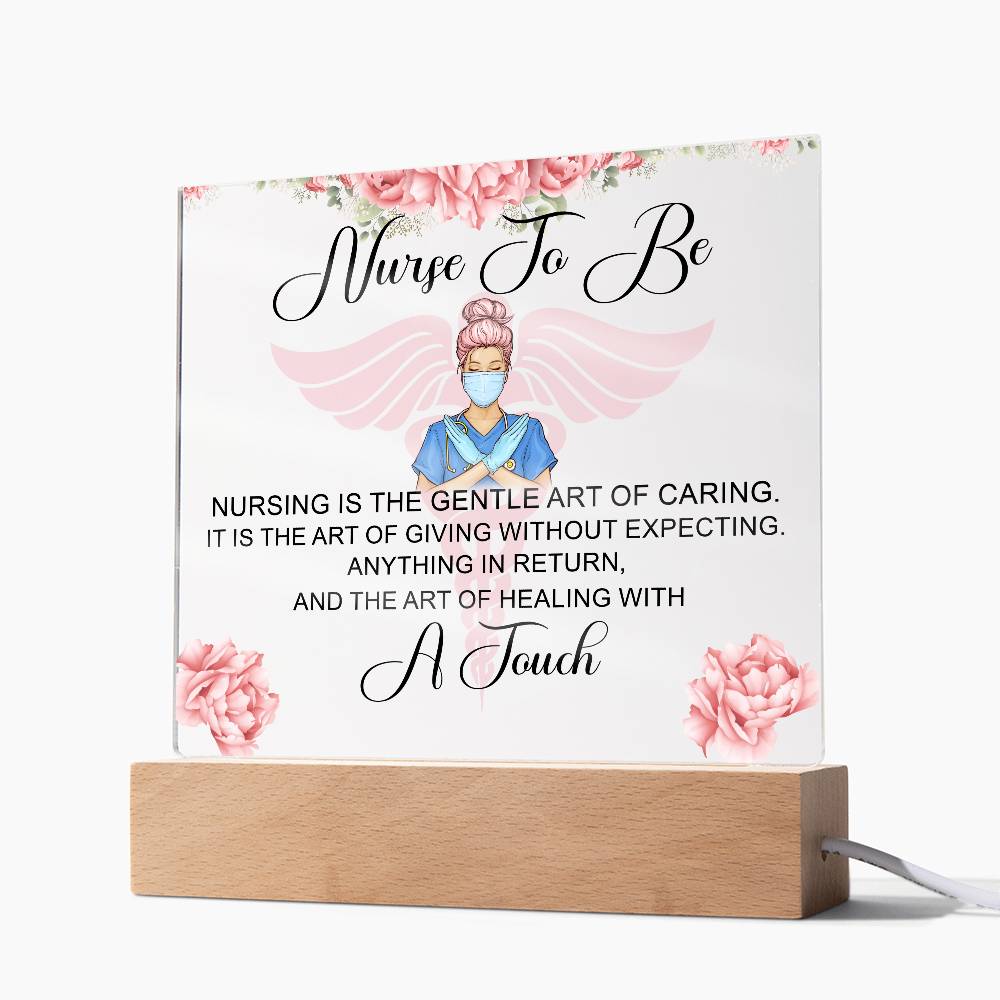NursingNurse to Be Printed Square Shaped Acrylic Plaque-Express Your Love Gifts