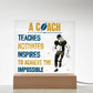 Coach Printed Square Shaped Acrylic Plaque-Express Your Love Gifts