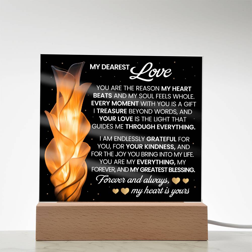 You Are The Reason Printed Square Shaped Acrylic Plaque-Express Your Love Gifts