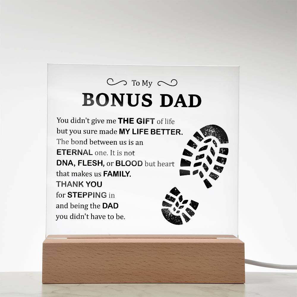 Gift of Life Printed Square Shaped Acrylic Plaque-Express Your Love Gifts