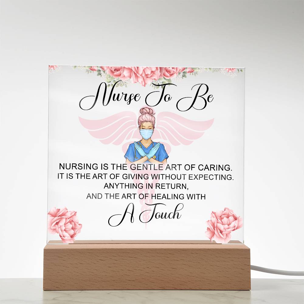 NursingNurse to Be Printed Square Shaped Acrylic Plaque-Express Your Love Gifts