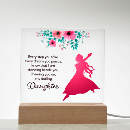 Every Step You Take Printed Square Shaped Acrylic Plaque-Express Your Love Gifts