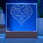 Symphony of Love Printed Square Shaped Acrylic Plaque-Express Your Love Gifts