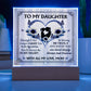 To My Daughter From Mom With All My Love Printed Square Shaped Acrylic Plaque-Express Your Love Gifts
