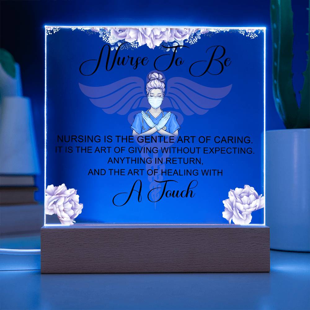 NursingNurse to Be Printed Square Shaped Acrylic Plaque-Express Your Love Gifts