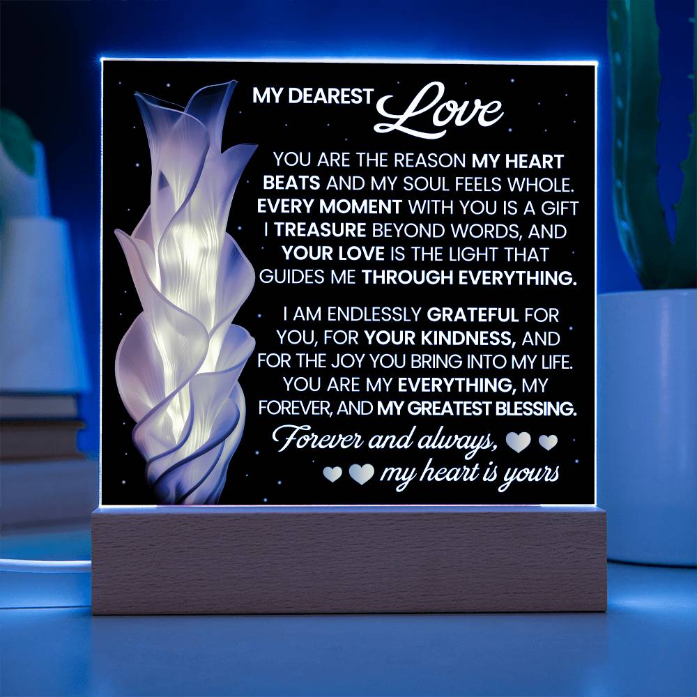 You Are The Reason Printed Square Shaped Acrylic Plaque-Express Your Love Gifts