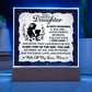 To My Daughter From Mom Always Remember Printed Square Shaped Acrylic Plaque-Express Your Love Gifts