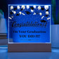 Graduation Congratulations You Did It! Printed Square Shaped Acrylic Plaque-Express Your Love Gifts