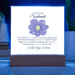 To My Soulmate Lorem Ipsum Flower Printed Square Shaped Acrylic Plaque-Express Your Love Gifts