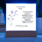 To My Stunning Wife Lorem Ipsum Dolor Printed Square Shaped Acrylic Plaque-Express Your Love Gifts