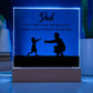 Dad You Believe Printed Square Shaped Acrylic Plaque-Express Your Love Gifts