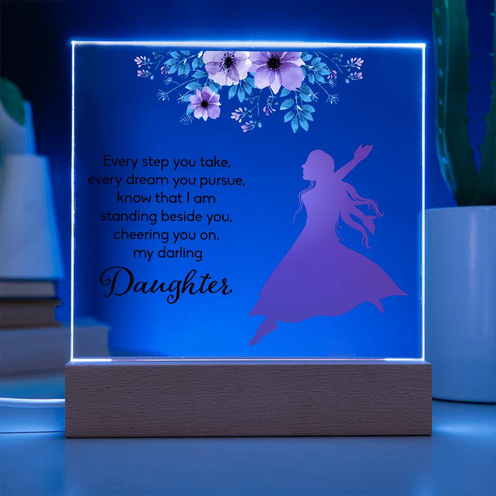 Every Step You Take Printed Square Shaped Acrylic Plaque-Express Your Love Gifts