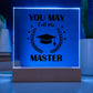 Graduation Masters Printed Square Shaped Acrylic Plaque-Express Your Love Gifts