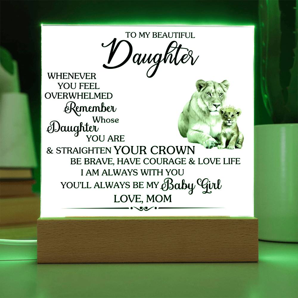 Whenever You Feel Unwelcomed Printed Square Shaped Acrylic Plaque-Express Your Love Gifts