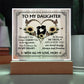 To My Daughter From Mom With All My Love Printed Square Shaped Acrylic Plaque-Express Your Love Gifts