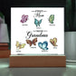 First Mom Now Grandma Printed Square Shaped Acrylic Plaque-Express Your Love Gifts
