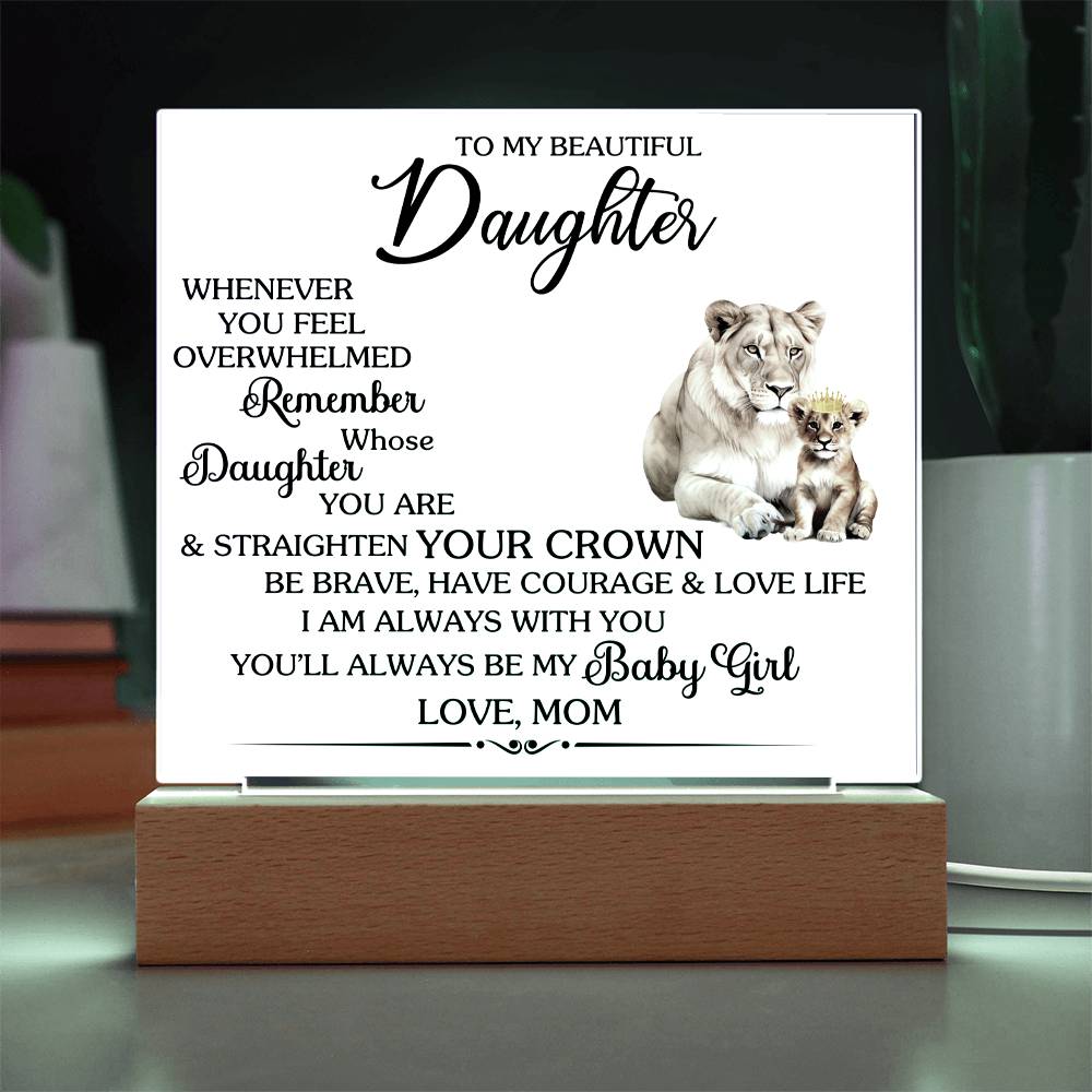 Whenever You Feel Unwelcomed Printed Square Shaped Acrylic Plaque-Express Your Love Gifts