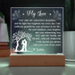 You Are My Greatest Blessing Printed Square Shaped Acrylic Plaque-Express Your Love Gifts