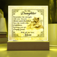 To My Daughter From Mom Deeply Loved Printed Square Shaped Acrylic Plaque-Express Your Love Gifts