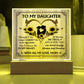 To My Daughter From Mom With All My Love Printed Square Shaped Acrylic Plaque-Express Your Love Gifts