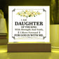 Personalized To My Daughter I Am Daughter of the King Printed Square Shaped Acrylic Plaque-Express Your Love Gifts