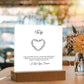 To My Wife Lorem Ipsum Heart Printed Square Shaped Acrylic Plaque-Express Your Love Gifts