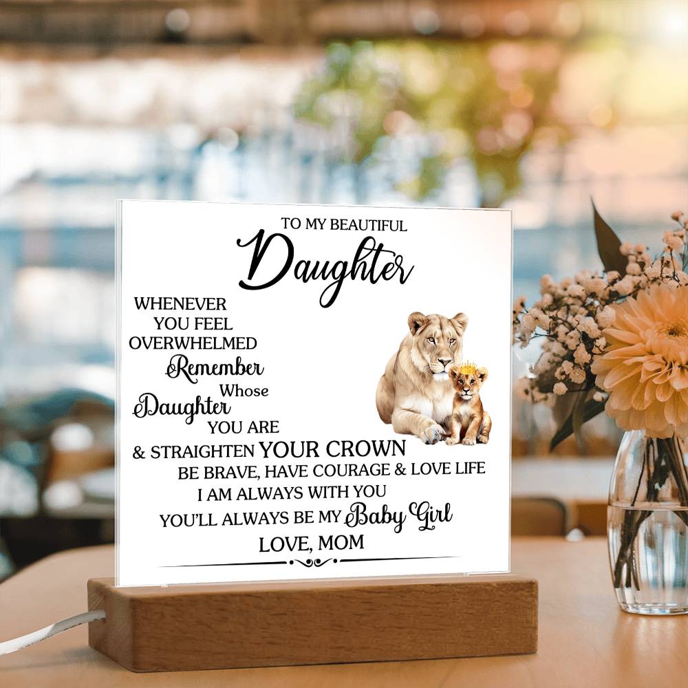 Whenever You Feel Unwelcomed Printed Square Shaped Acrylic Plaque-Express Your Love Gifts