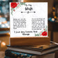 To My Wife I Love You Forever and Always Printed Square Shaped Acrylic Plaque-Express Your Love Gifts