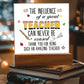 Teacher Can Never Be Erased Printed Square Shaped Acrylic Plaque-Express Your Love Gifts