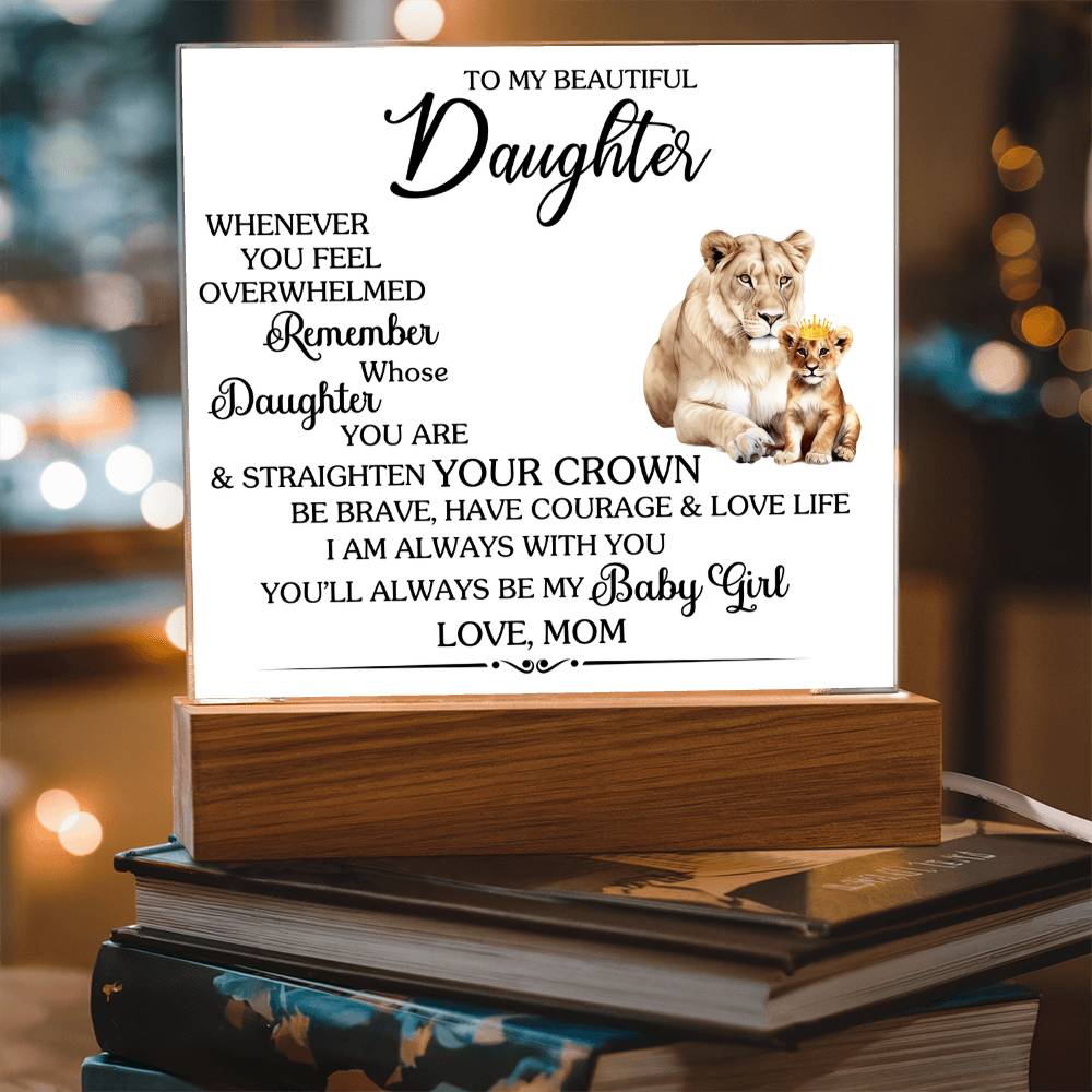 Whenever You Feel Unwelcomed Printed Square Shaped Acrylic Plaque-Express Your Love Gifts