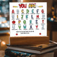 Teacher's ABC Printed Square Shaped Acrylic Plaque-Express Your Love Gifts