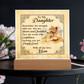 To My Daughter From Mom Deeply Loved Printed Square Shaped Acrylic Plaque-Express Your Love Gifts