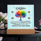 To My Daughter From Mom Be Brave Printed Square Shaped Acrylic Plaque-Express Your Love Gifts