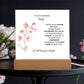 To My Stunning Wife Lorem Ipsum Dolor Printed Square Shaped Acrylic Plaque-Express Your Love Gifts