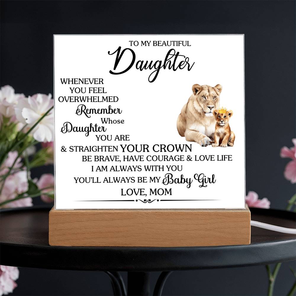 Whenever You Feel Unwelcomed Printed Square Shaped Acrylic Plaque-Express Your Love Gifts