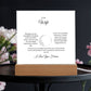To My Wife Meeting You Was Serendipity Printed Square Shaped Acrylic Plaque-Express Your Love Gifts