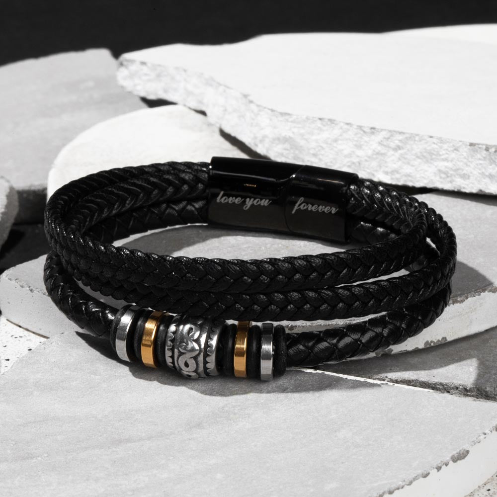 To My Dad You Are my Rock Love You Forever Bracelet-Express Your Love Gifts