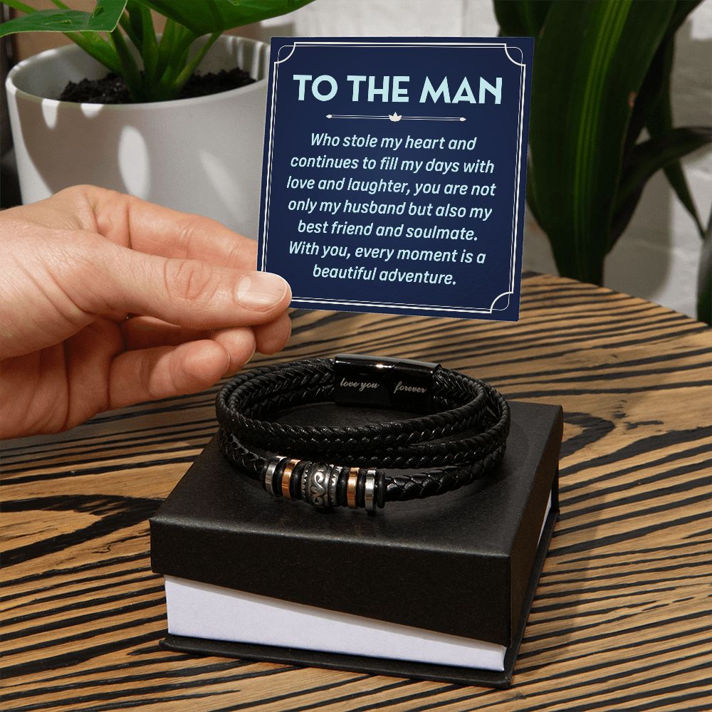 To My Husband To the Man Who Stole Love You Forever Bracelet-Express Your Love Gifts