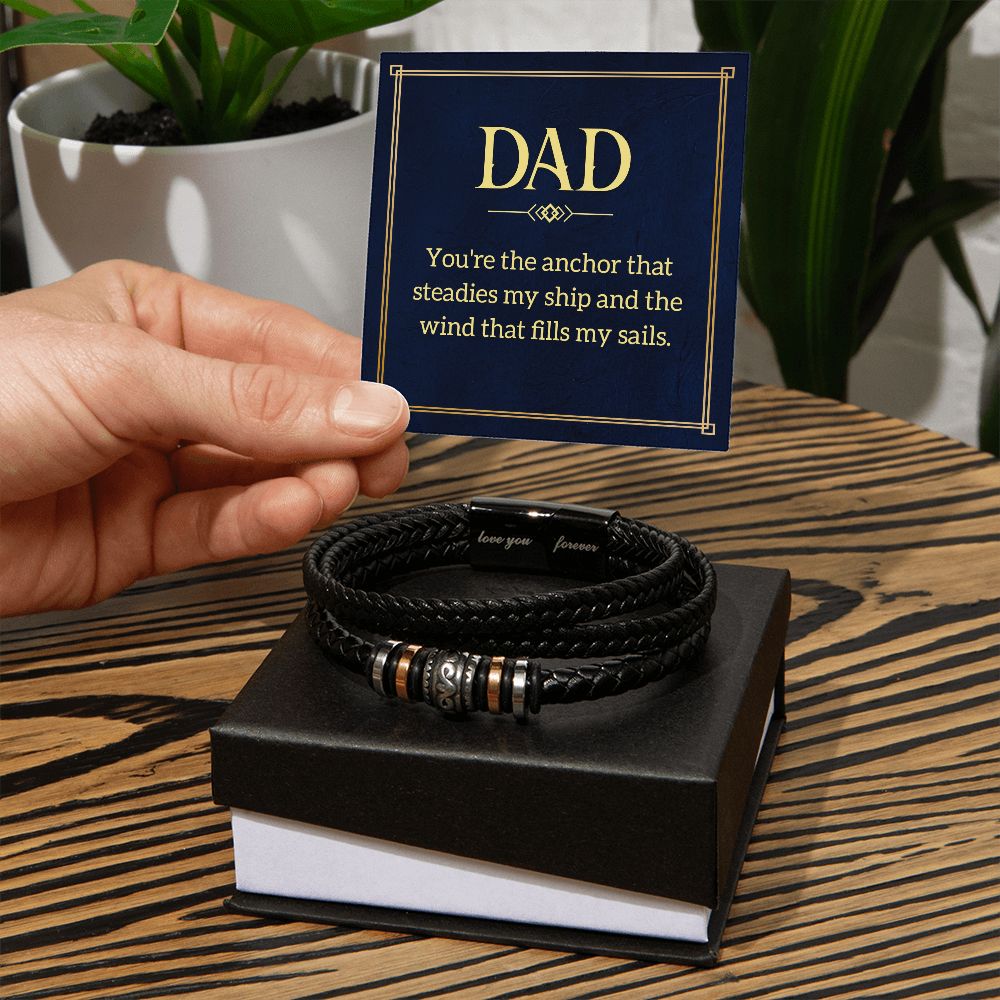 To My Dad You're Love You Forever Bracelet-Express Your Love Gifts