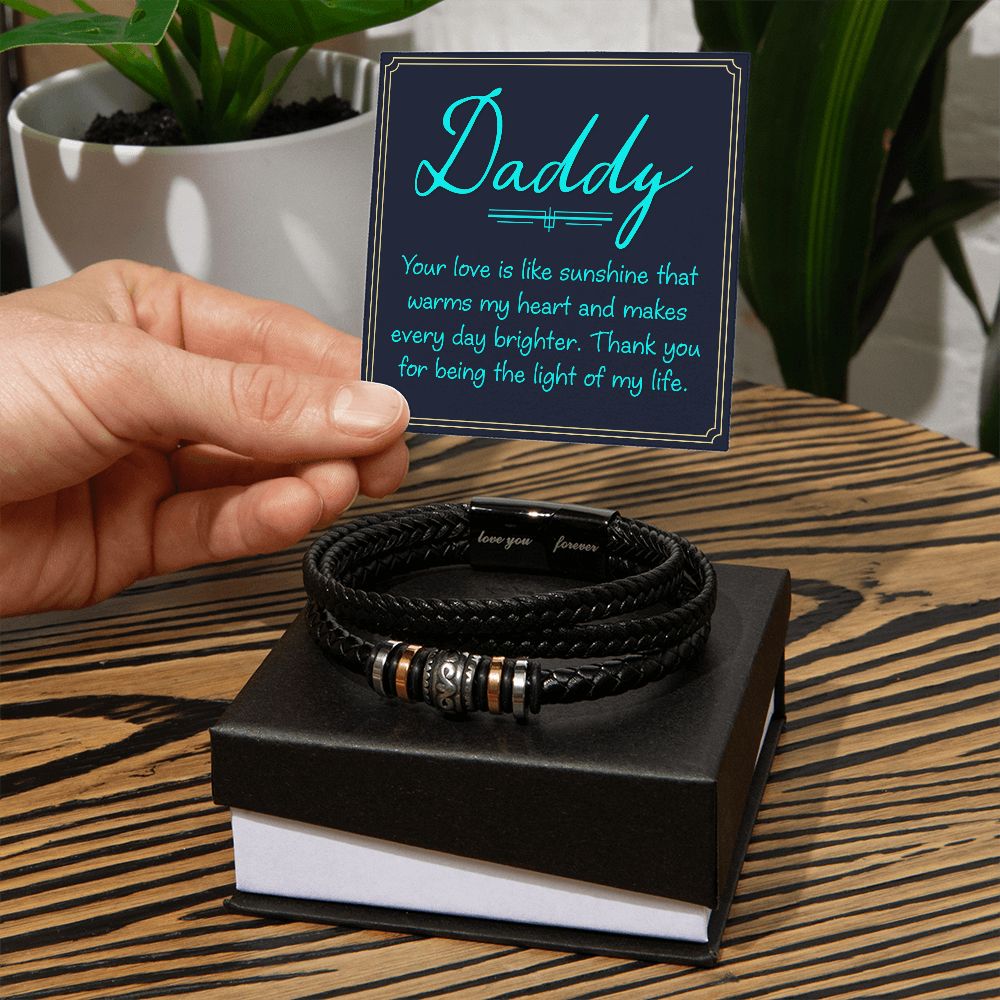 To My Dad Your Love Is Love You Forever Bracelet-Express Your Love Gifts