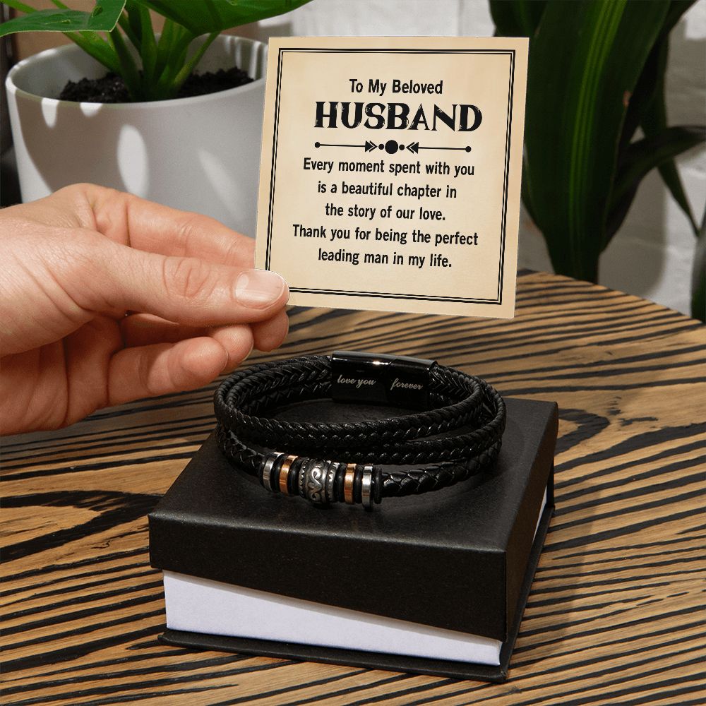 To My Husband Every Moment Spent With You Love You Forever Bracelet-Express Your Love Gifts