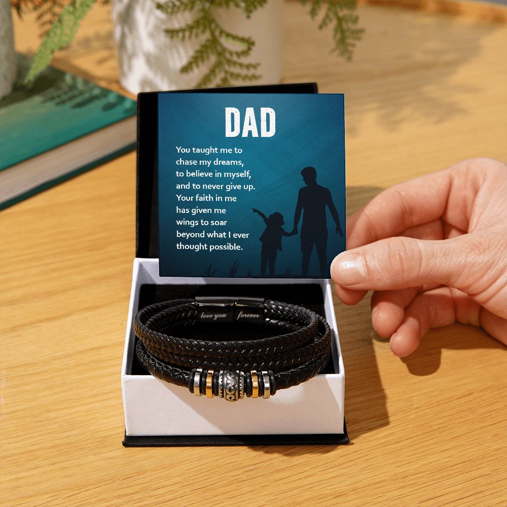 To My Dad Love You Forever Bracelet-Express Your Love Gifts