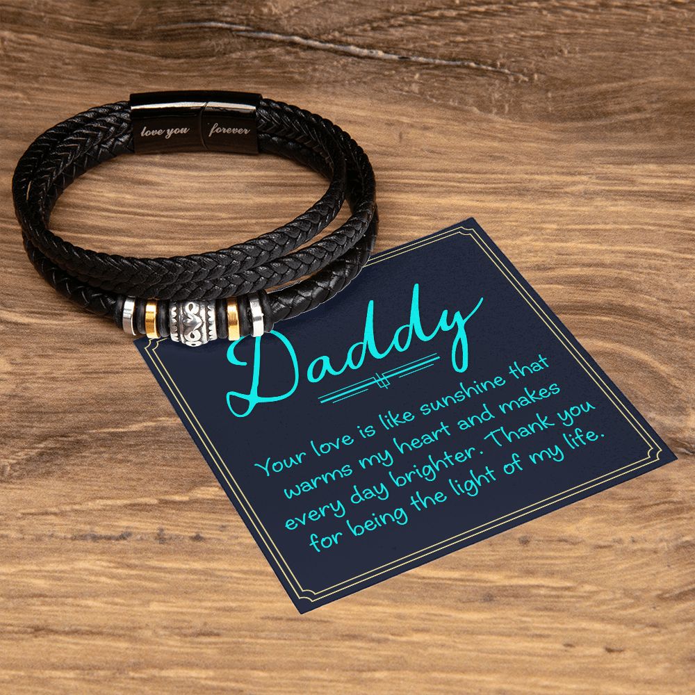 To My Dad Your Love Is Love You Forever Bracelet-Express Your Love Gifts