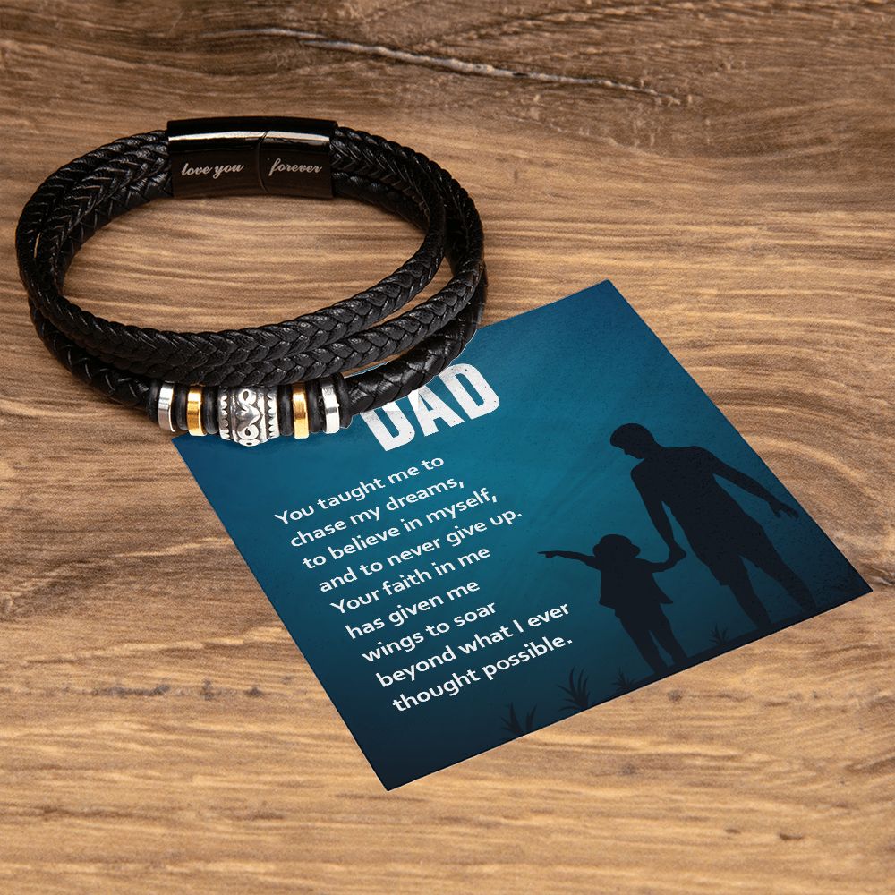 To My Dad Love You Forever Bracelet-Express Your Love Gifts
